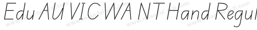 Edu AU VIC WA NT Hand Regular字体转换